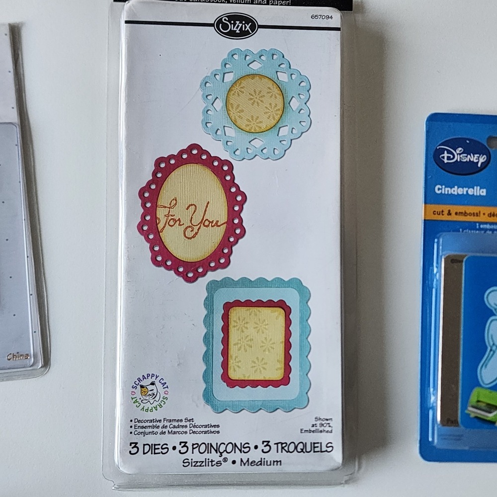Sizzix Embossing Folders Cuttlebug Disney Cut Emboss Dies Lot Shells Disney Cake - Picture 4 of 12